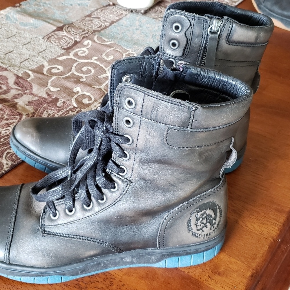 Mens Diesel Basket Butch Zippy boots 9 1/2